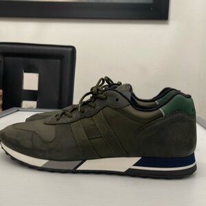 HOGAN SPORT MILITARY SNEAKERS MENS SIZE 9